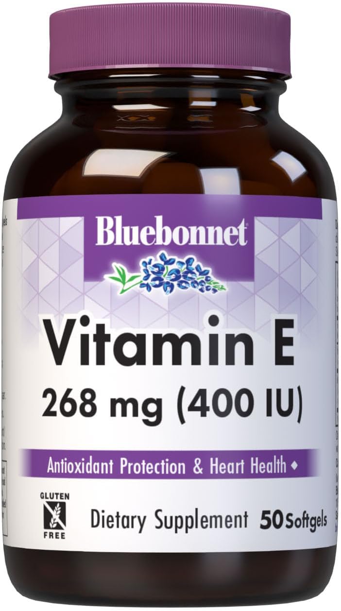 Bluebonnet Nutrition Natural Vitamin E 400 IU (268 mg) with Mixed Tocopherols Softgels