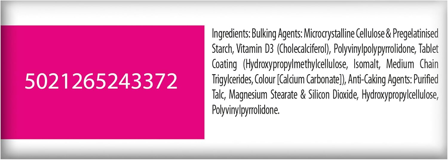 Ultra by Vitabiotics Vitamin D Tablets, 96 Count