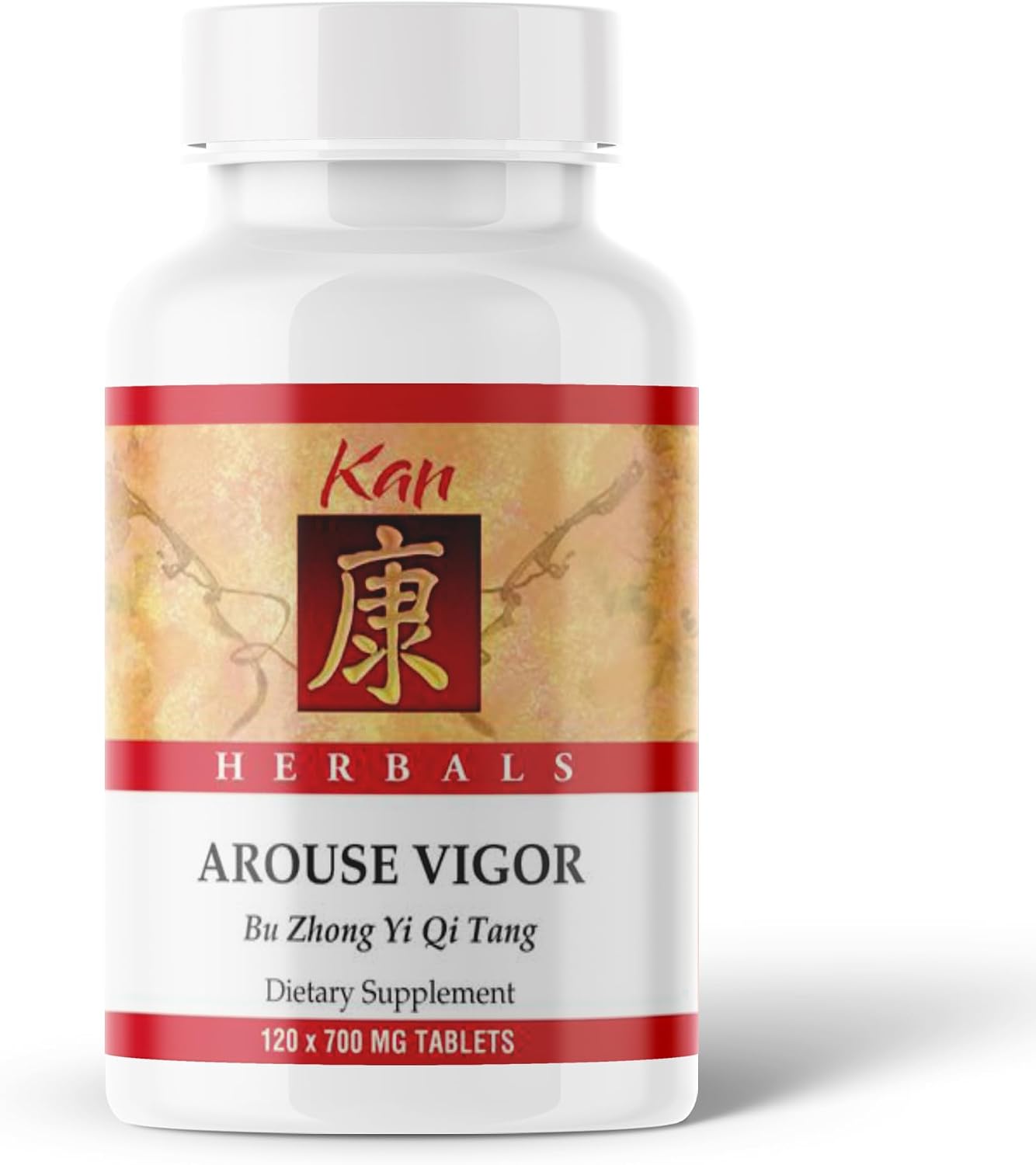 Kan Herb Company Arouse Vigour – Traditional Herbal Formula with Astragalus, Ginseng, Atractylodes (120 Tablets)