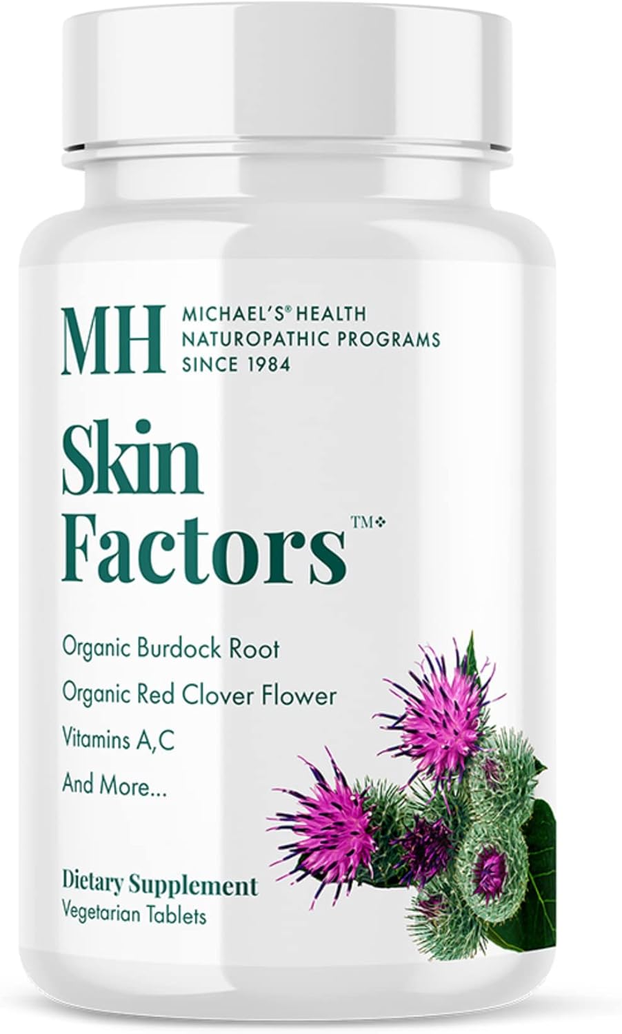 Michael's Health Skin Factors – 90 Vegetarian Tablets – Daily Formula for Youthful-Looking Skin