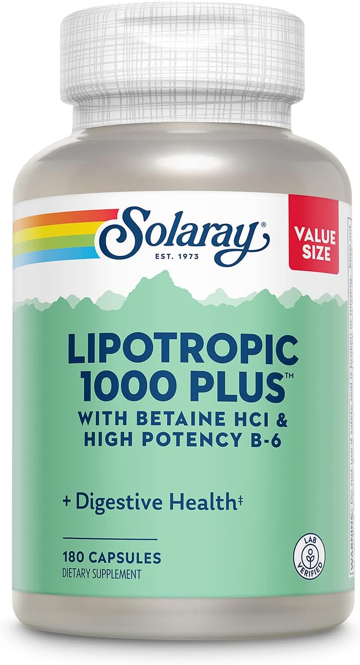SOLARAY Lipotropic 1000 Plus – 100 Capsules