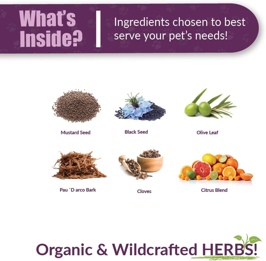 Amber NaturalZ Vibactra Immune Support Herbal Supplement for Pets - 30 ml - görsel 3