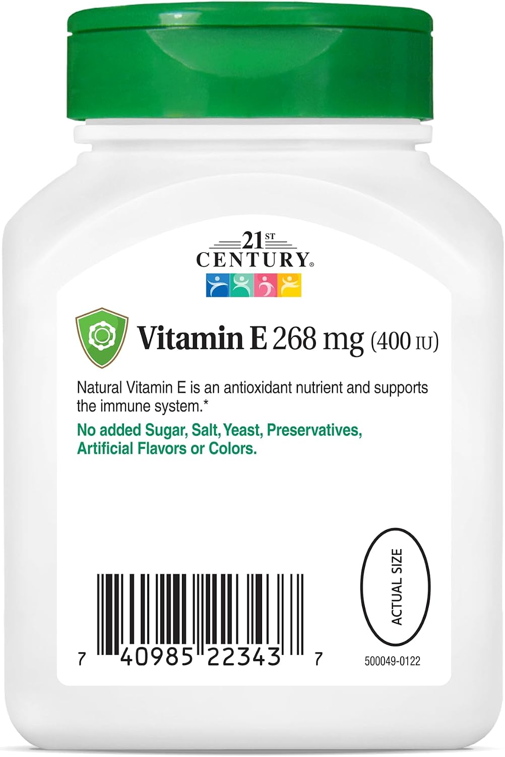 21st Century Vitamin E 400 IU Softgels, 110 ct - görsel 4