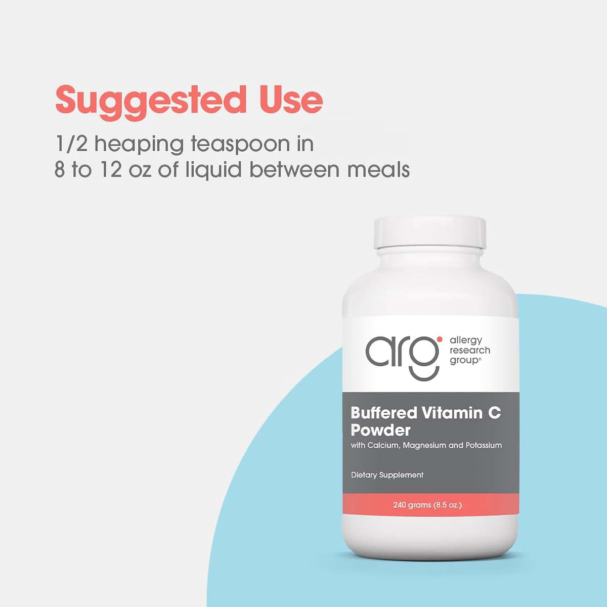 ARG Buffered Vitamin C Powder – Buffered Vitamin C for Antioxidant & Immune Support – Ascorbic Acid with Calcium, Magnesium & Potassium – Non-GMO & Gluten-Free – 102 Servings – 8.5 oz - görsel 6