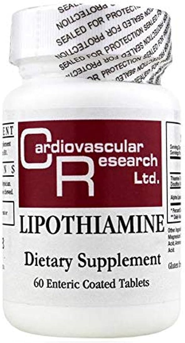 Cardiovascular Research Lipothiamine – Vitamin B1 (Thiamine) Supplement – 60 Tablets