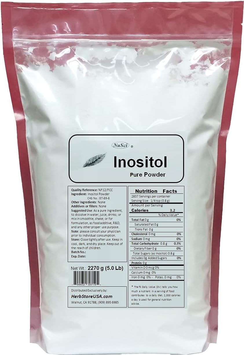 Inositol Bulk Pure Powder 1000g (2.2 lb) NF12 & FCC Quality Standard