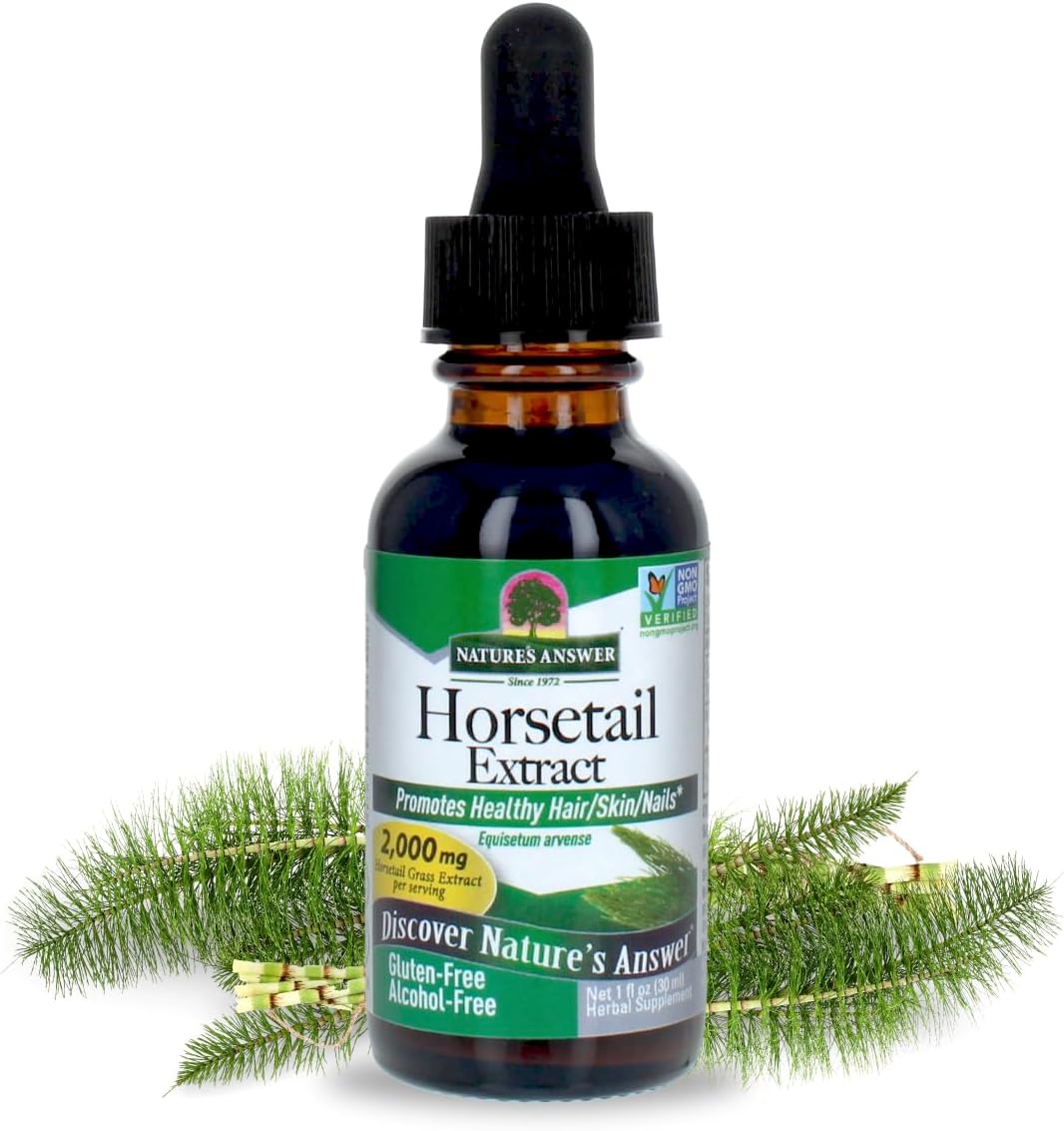 Nature's Answer Horsetail Extract Alcohol Free - 1 oz (30 mL) Super Concentrated
