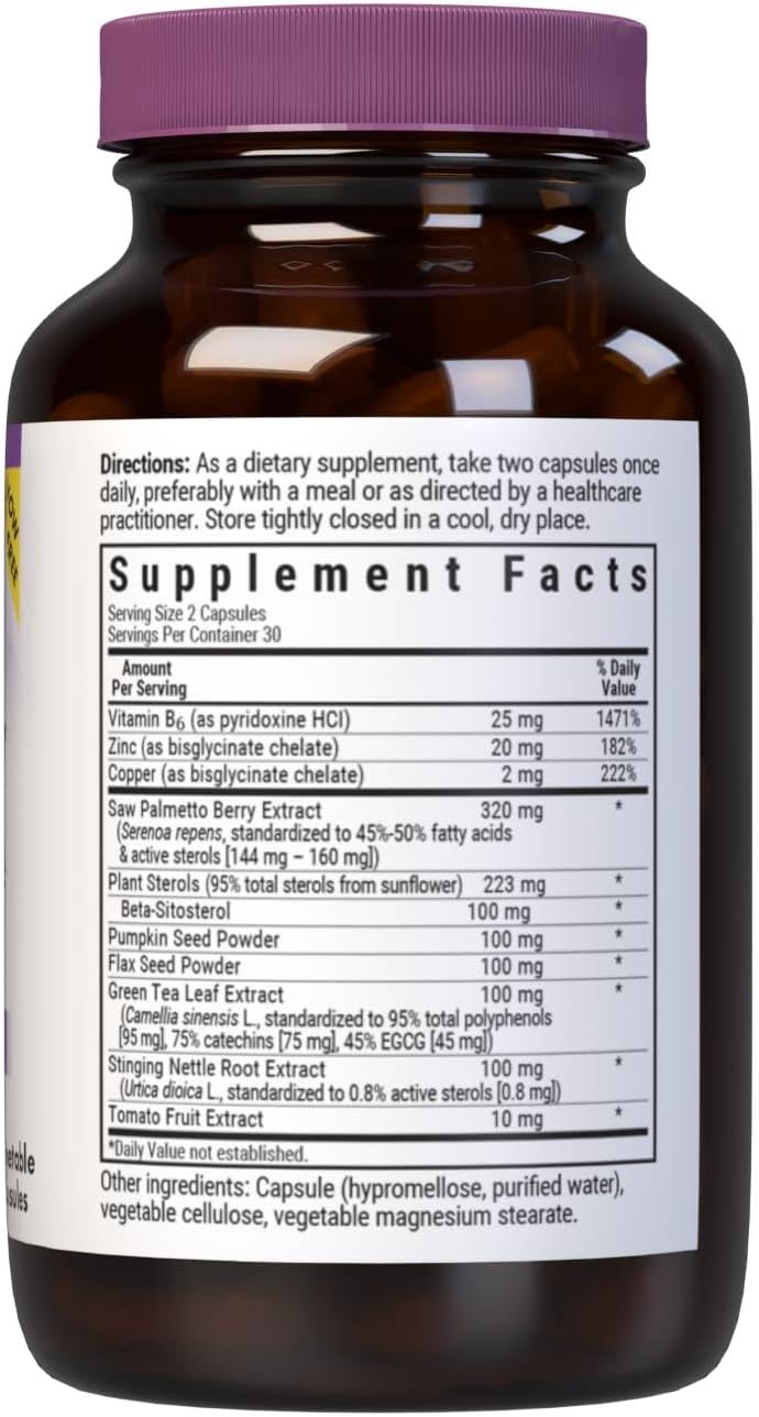 BlueBonnet Nutrition MPX 1000 Prostate Support - Saw Palmetto, Pumpkin Seed, Stinging Nettle, Beta Sitosterol - 60 Capsules