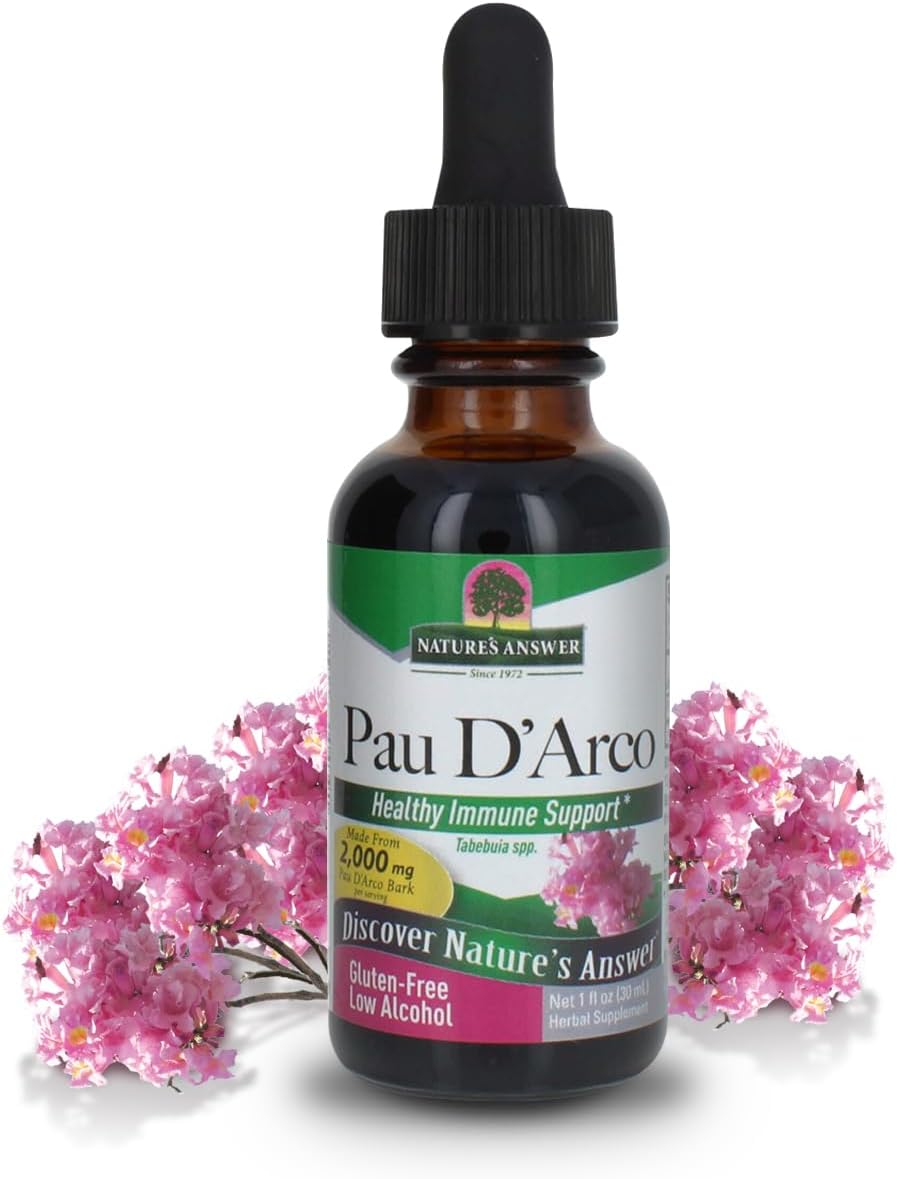 Nature's Answer Pau D'Arco Inner Bark Liquid Extract with Organic Alcohol - 30 mL