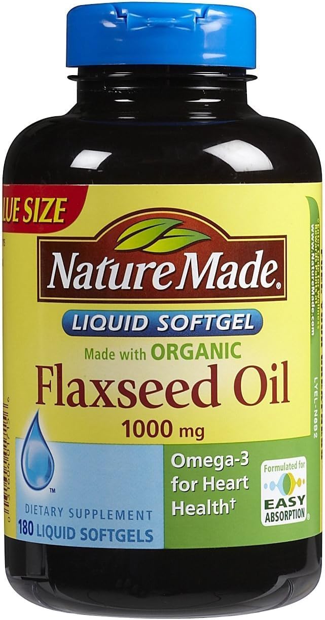 Nature Made Flaxseed Oil 1000 mg Softgels