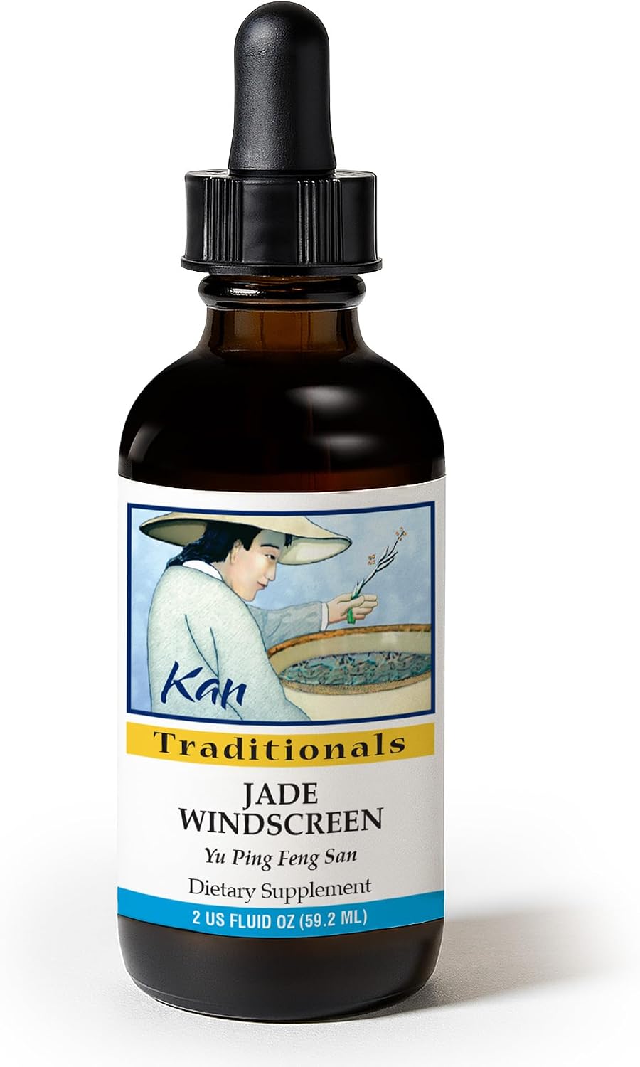 Kan Herbs Company Jade Windscreen – Traditional Chinese Herbal Formula for Seasonal Balance and Overall Wellness, Liquid Extract, 60 ml