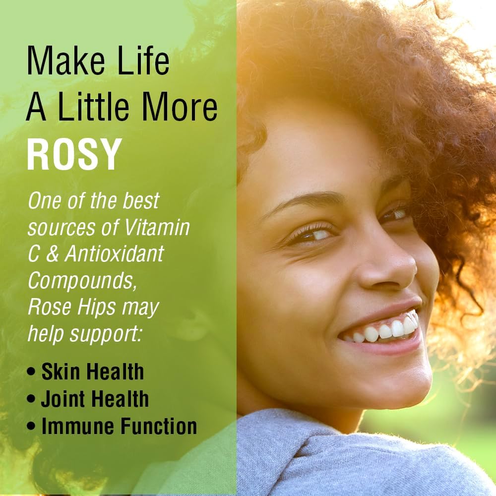 Solaray Rose Hips 550 mg – Natural Rose Hips Capsules, a Source of Vitamin C, Antioxidants, and Bioflavonoids – 100 Vegan Capsules