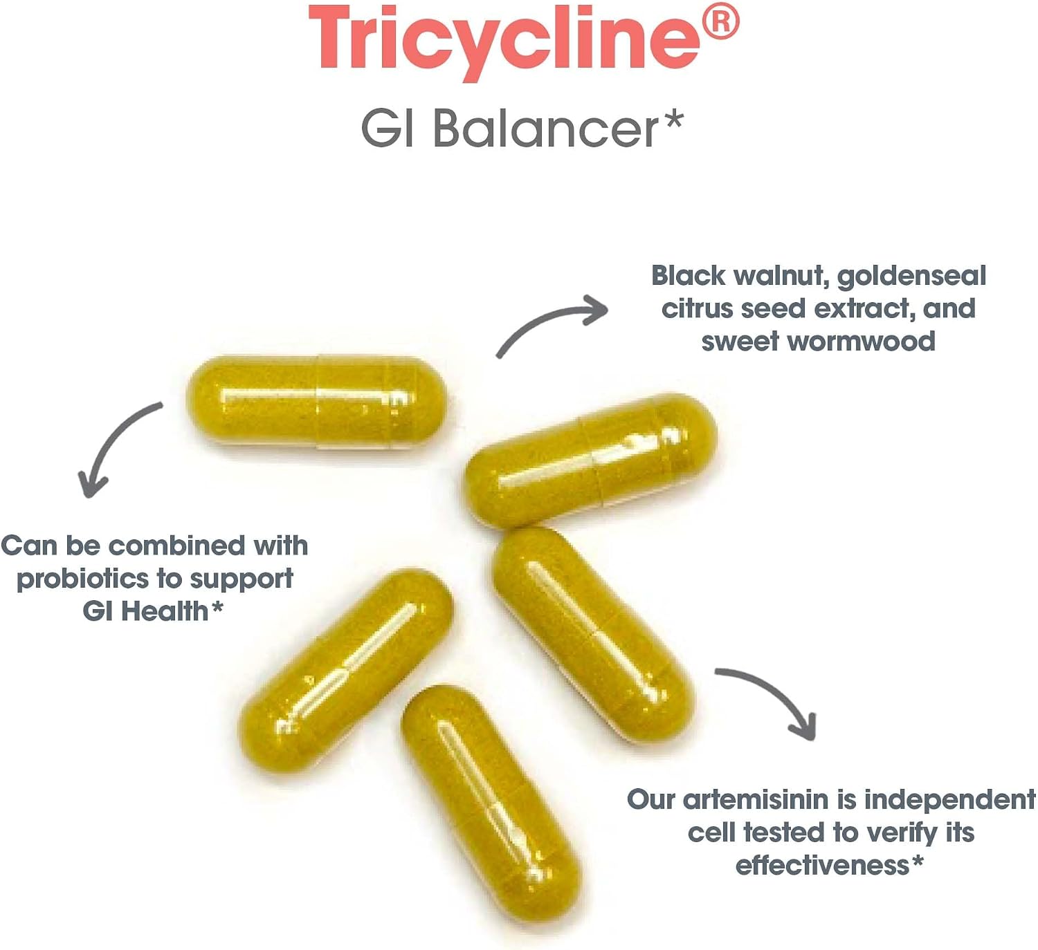 ARG Tricycline - Gut Health Supplement with Berberine & Artemisinin - görsel 4