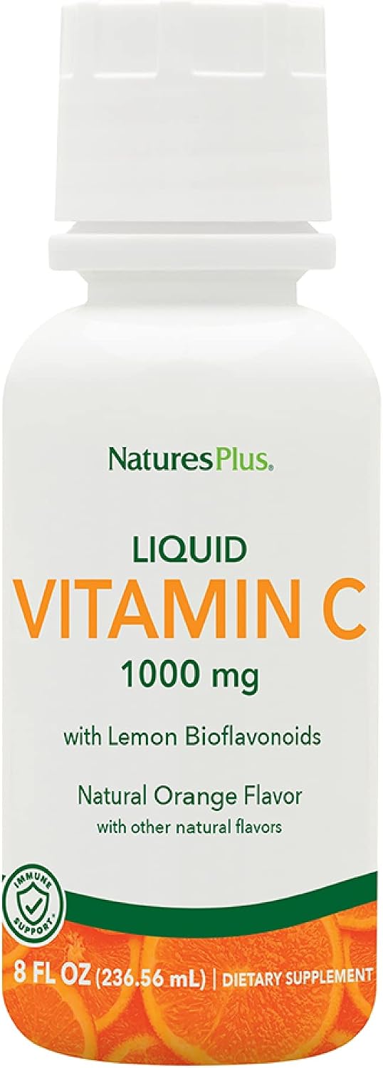 NaturesPlus Liquid Vitamin C – 1000 mg with Lemon Bioflavonoids, 240 mL