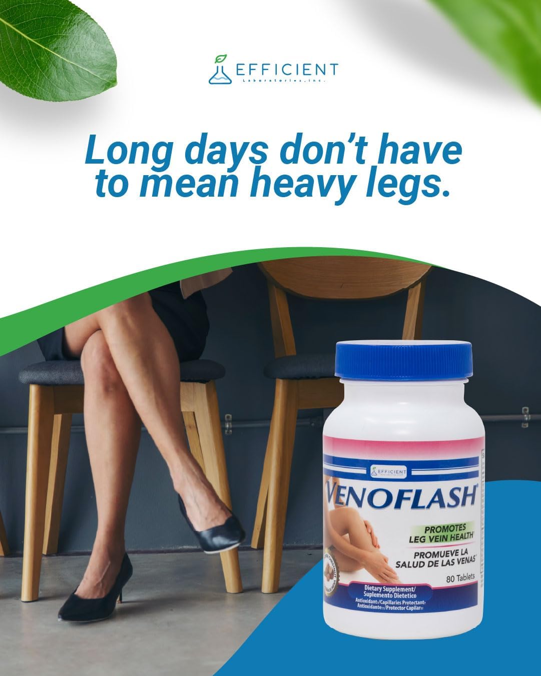Venoflash Regular Dietary Supplement – Leg Vein Health Support, 80 Tablets
