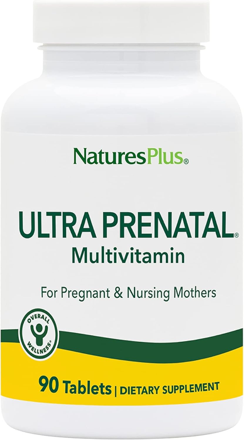 Nature's Plus Ultra Prenatal Multivitamin - 800 mcg Folate, 180 Vegetarian Tablets