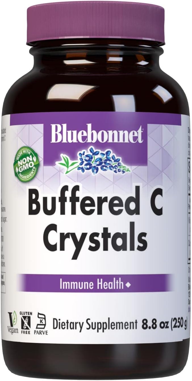 Bluebonnet Nutrition Buffered C Crystals - Buffered Vitamin C Powder, 250 g - görsel 1