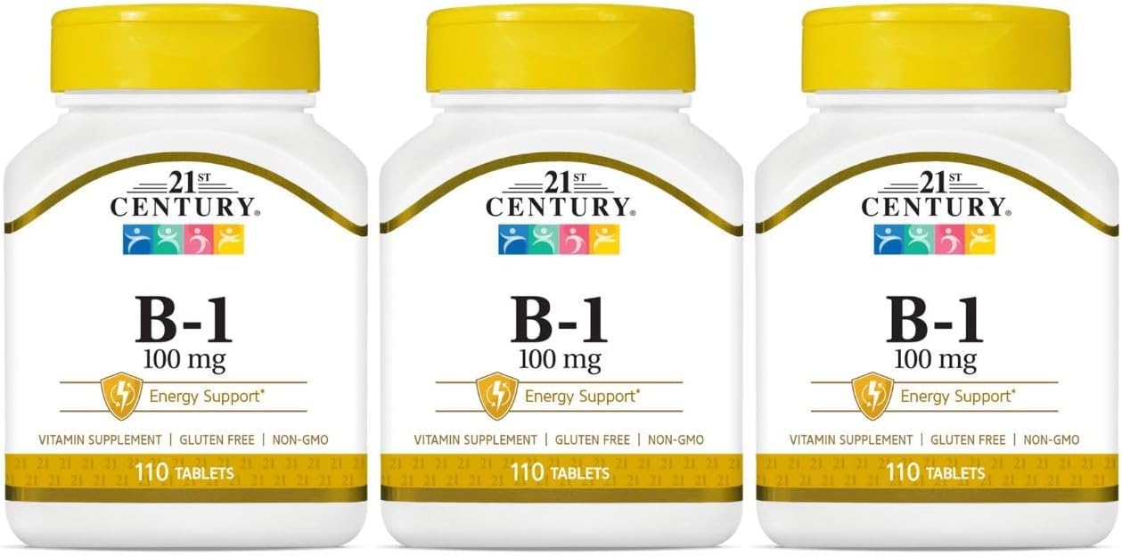21st Century Vitamin B-1 100 mg Tablets (3-Pack) - görsel 1