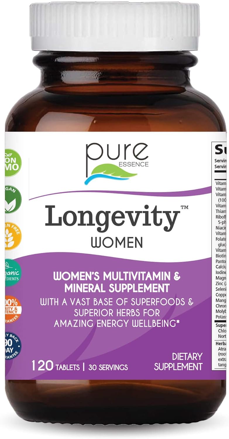 Pure Essence Longevity for Women Over 40 Multivitamin – 90 Tablets