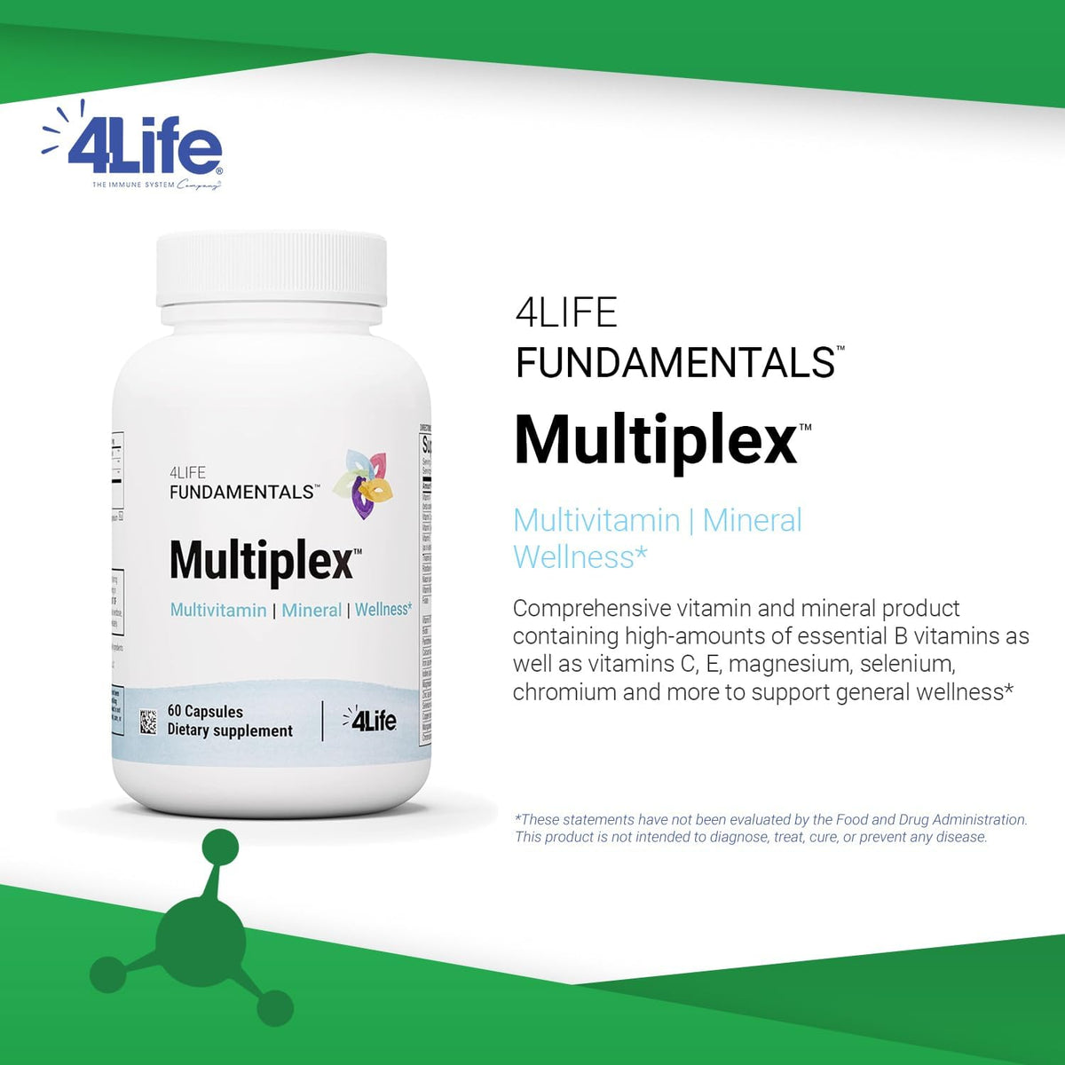 4Life Multiplex Multivitamin Mineral Wellness Supplement, 60 Capsules - görsel 3