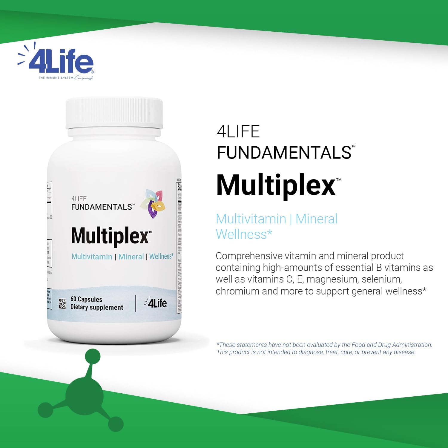 4Life Multiplex Multivitamin Mineral Wellness Supplement, 60 Capsules - görsel 3