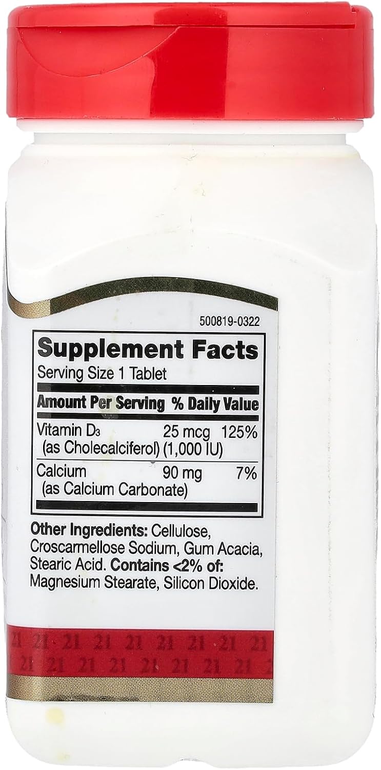 21st Century Vitamin D 1000 IU Tablets, 300 Count - görsel 2