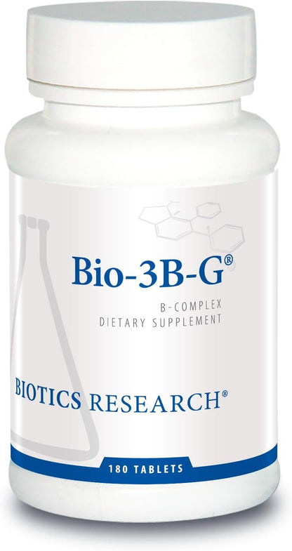 BIOTICS RESEARCH Bio-3B-G Vitamin B Complex - 180 Tablets