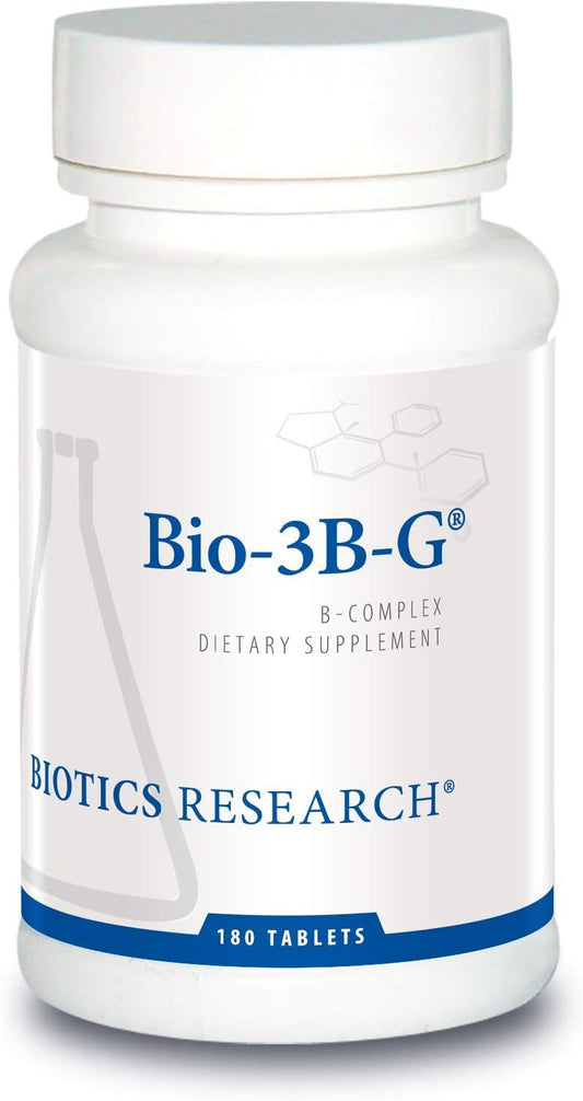 BIOTICS RESEARCH Bio-3B-G Vitamin B Complex - 180 Tablets