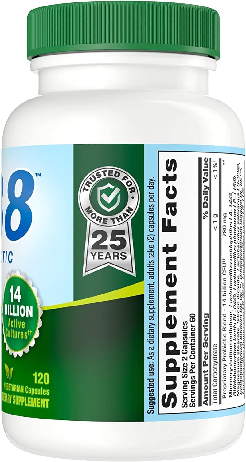 Nutrition Now PB8 Pro-Biotic Vegetarian Acidophilus - 120 Capsules (3-Pack)