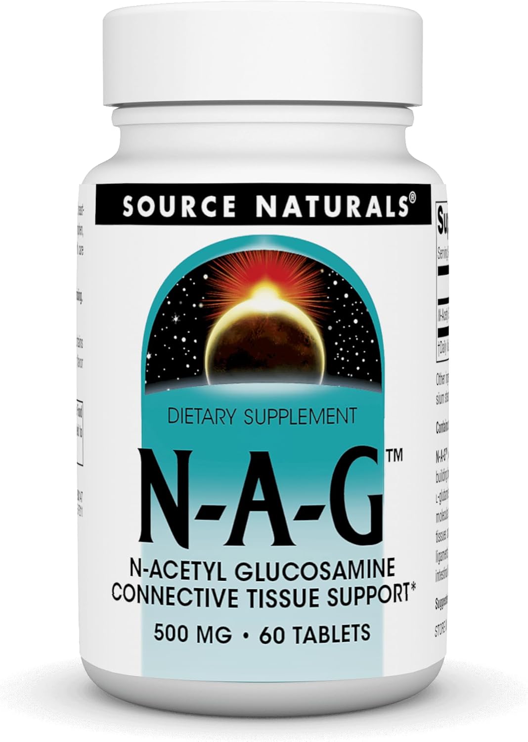 Source Naturals N-A-G (N-Acetyl Glucosamine) – 500 mg – 60 Tablets – Joint & Digestive Support