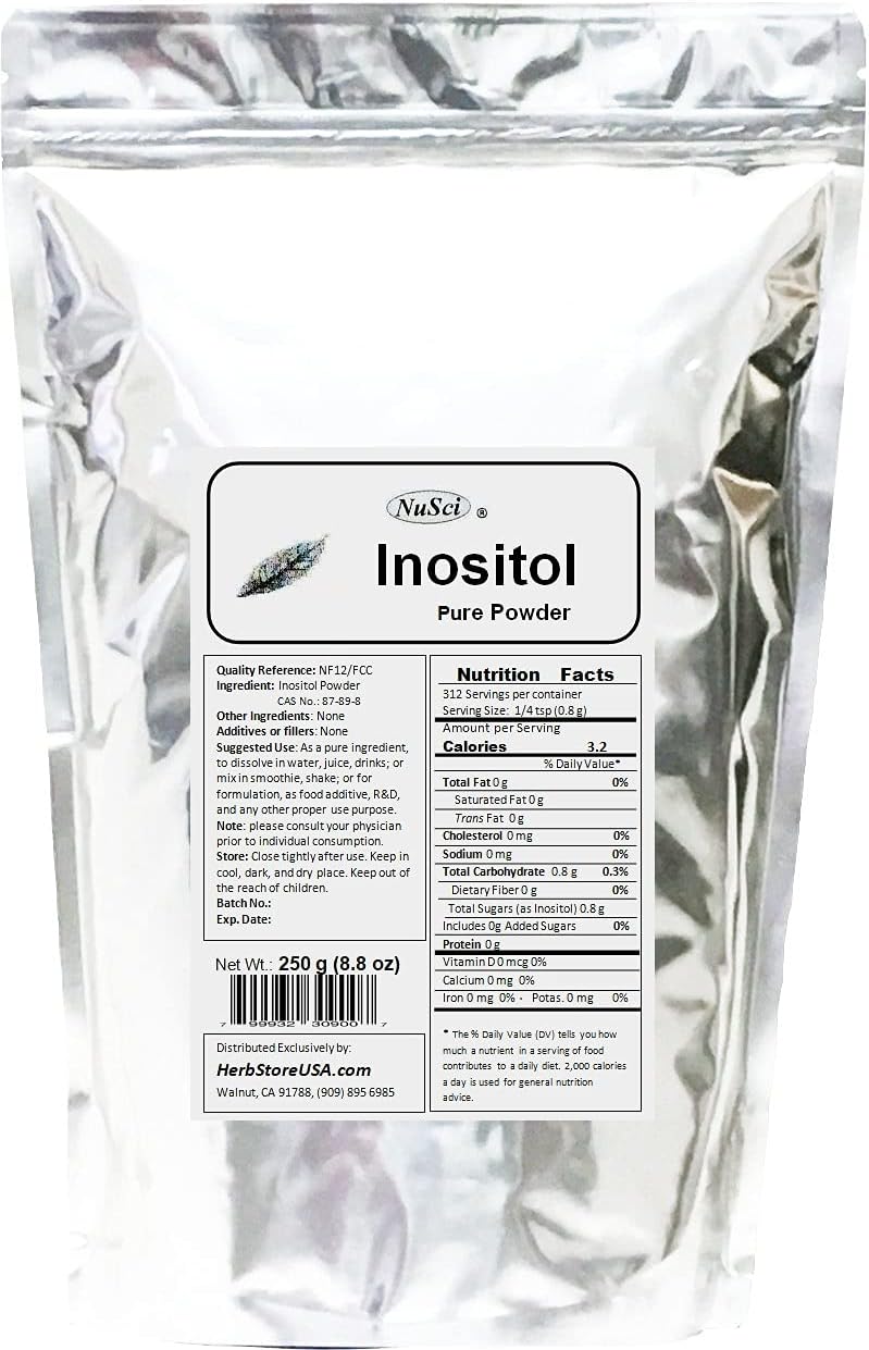 Inositol Bulk Pure Powder 1000g (2.2 lb) NF12 & FCC Quality Standard