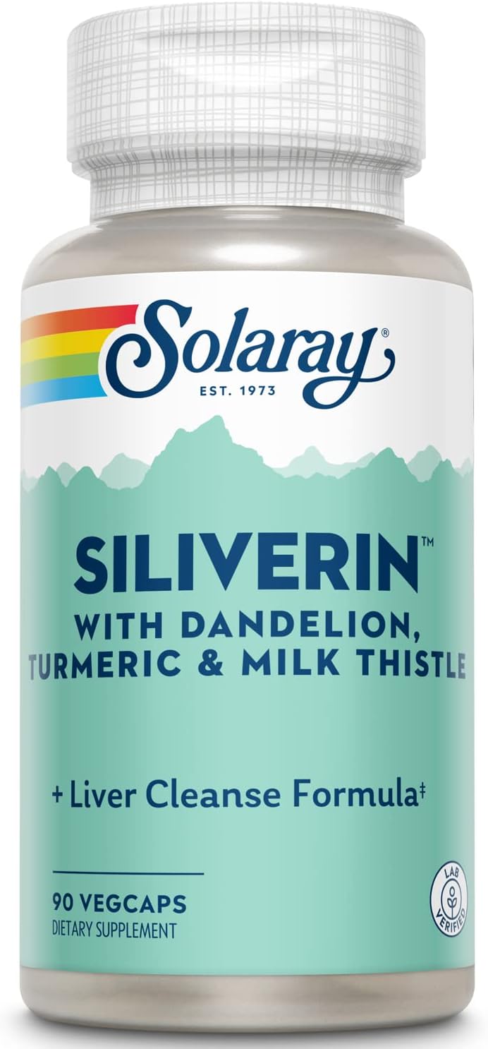 Solaray Siliverin, 140 mg, 90 Veg Capsules