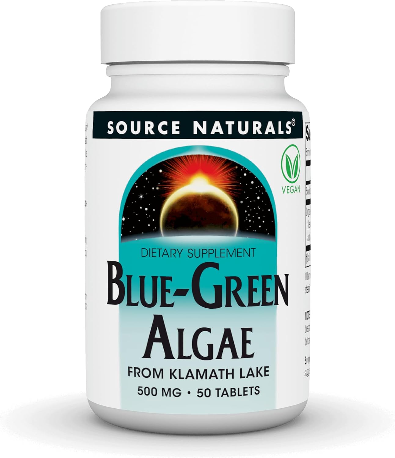 Source Naturals Blue Green Algae from Klamath Lake – 500 mg, 200 Tablets