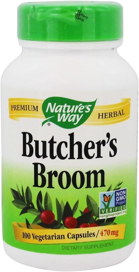 Nature's Way Butcher's Broom Root - 100 Capsules