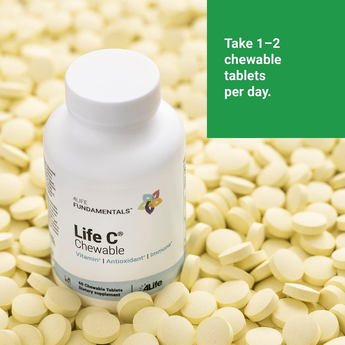 4Life Life C Chewable Vitamin C – Immune & Collagen Support, 60 Tablets - görsel 5