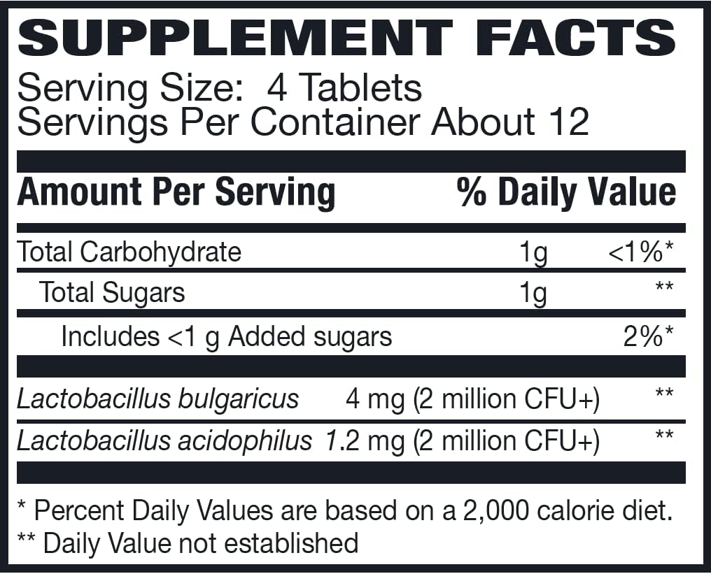 Rising Health Floranex™ Lactobacillus Probiotic Tablets – Digestive and Gut Health Supplement