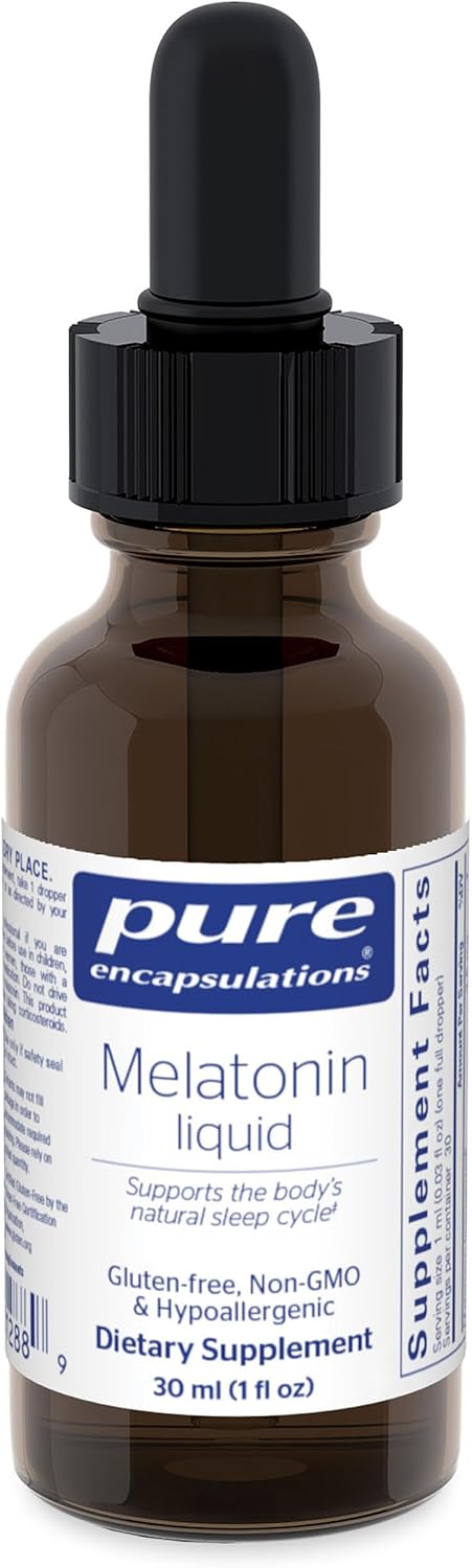 Pure Encapsulations Melatonin Liquid | Hypoallergenic Sleep Support | 30 mL