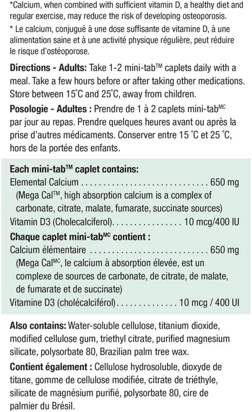 Mega Cal Calcium with Vitamin D - 120 Caplets