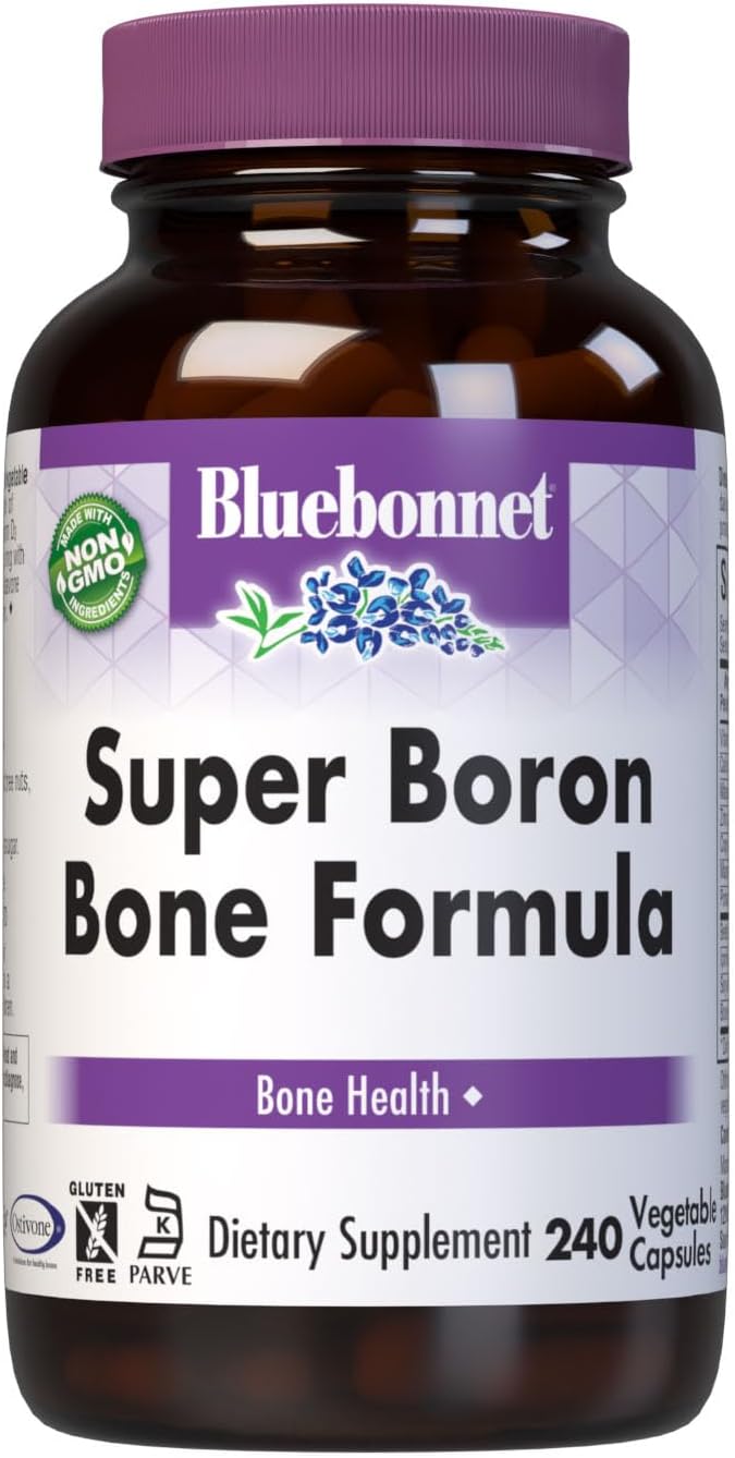 Bluebonnet Super Boron Bone Formula Vegetarian Capsules, 240 Count
