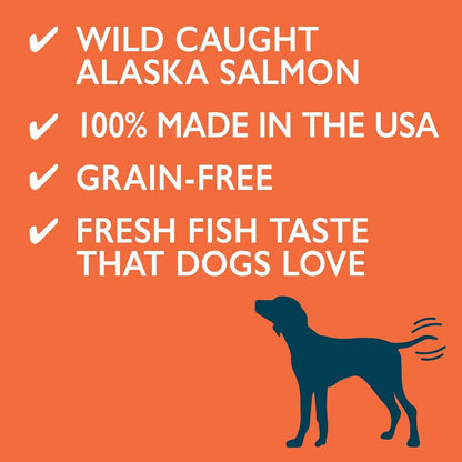 Alaska Naturals – Wild Alaska Salmon Oil Formula Dog Food Topper – EPA and DHA Omega-3 – Supplement for Healthy Skin, Shiny Coat – Made in the USA – 8 oz Pump Bottle