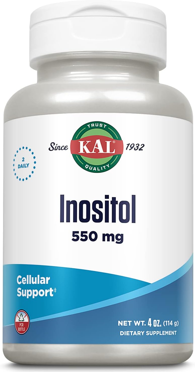 KAL Inositol Powder – 550 mg per Serving, Brain & Mood Support Supplement, 4 oz (207 Servings)