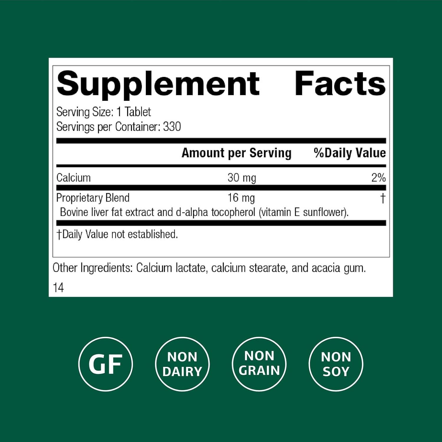 Standard Process Antronex - Liver Health Natural Health Product - 330 Tablets