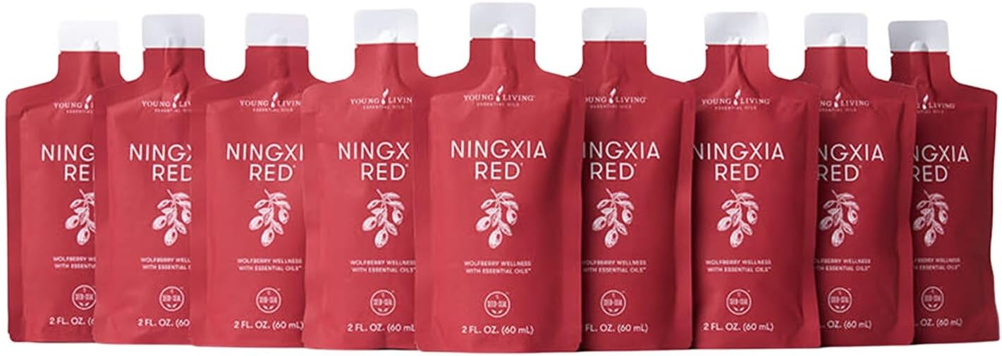 Young Living NingXia Red Antioxidant Beverage - Superfruit with Wolfberry, Blueberry & Pomegranate, 750 mL (2-Pack)