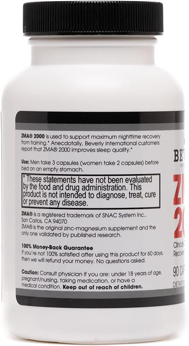 Beverly International ZMA 2000 - 90 Capsules - görsel 3