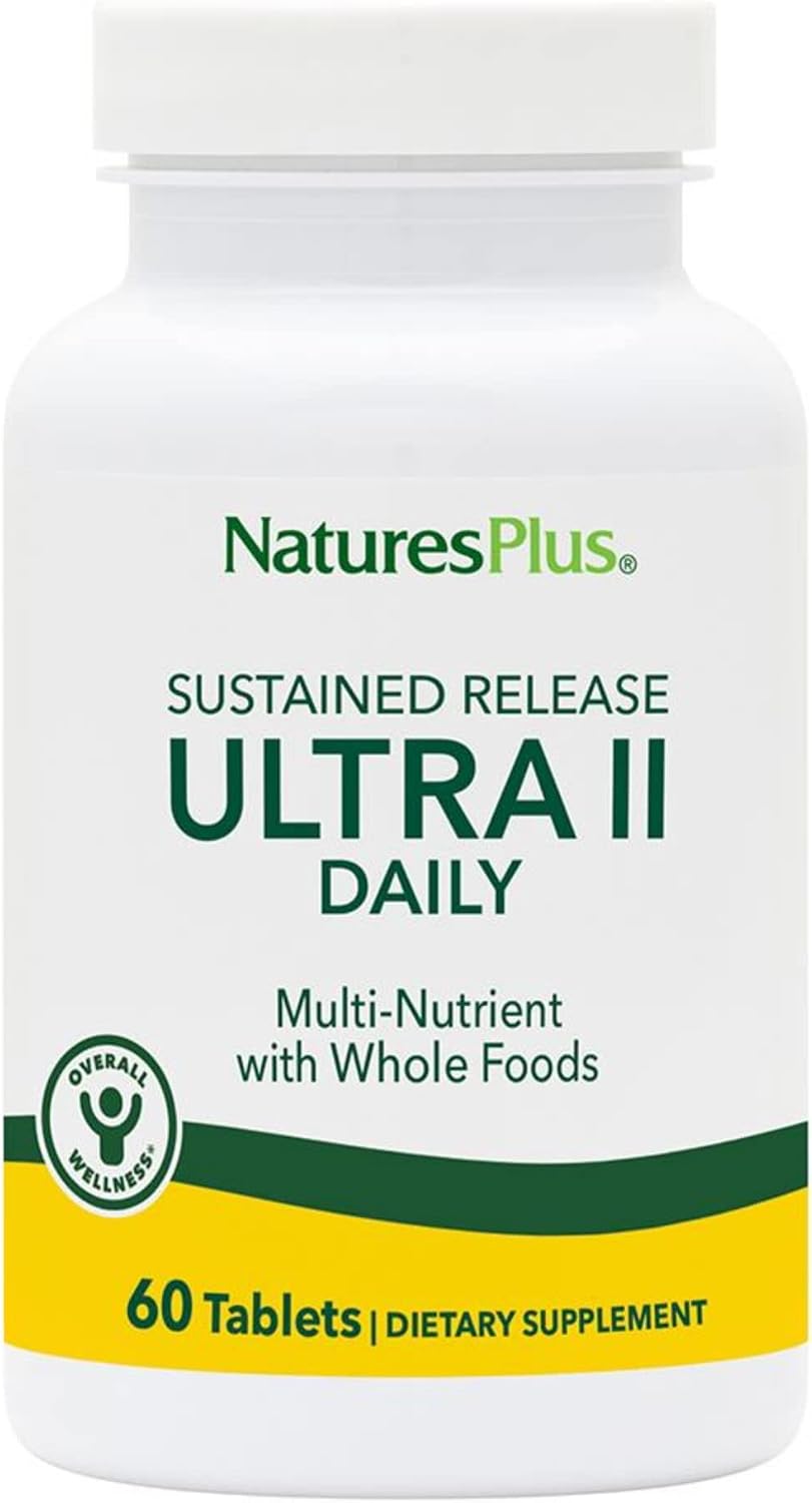 NaturesPlus Ultra II Daily Multivitamin - 180 Tablets - Sustained Release with Whole Foods