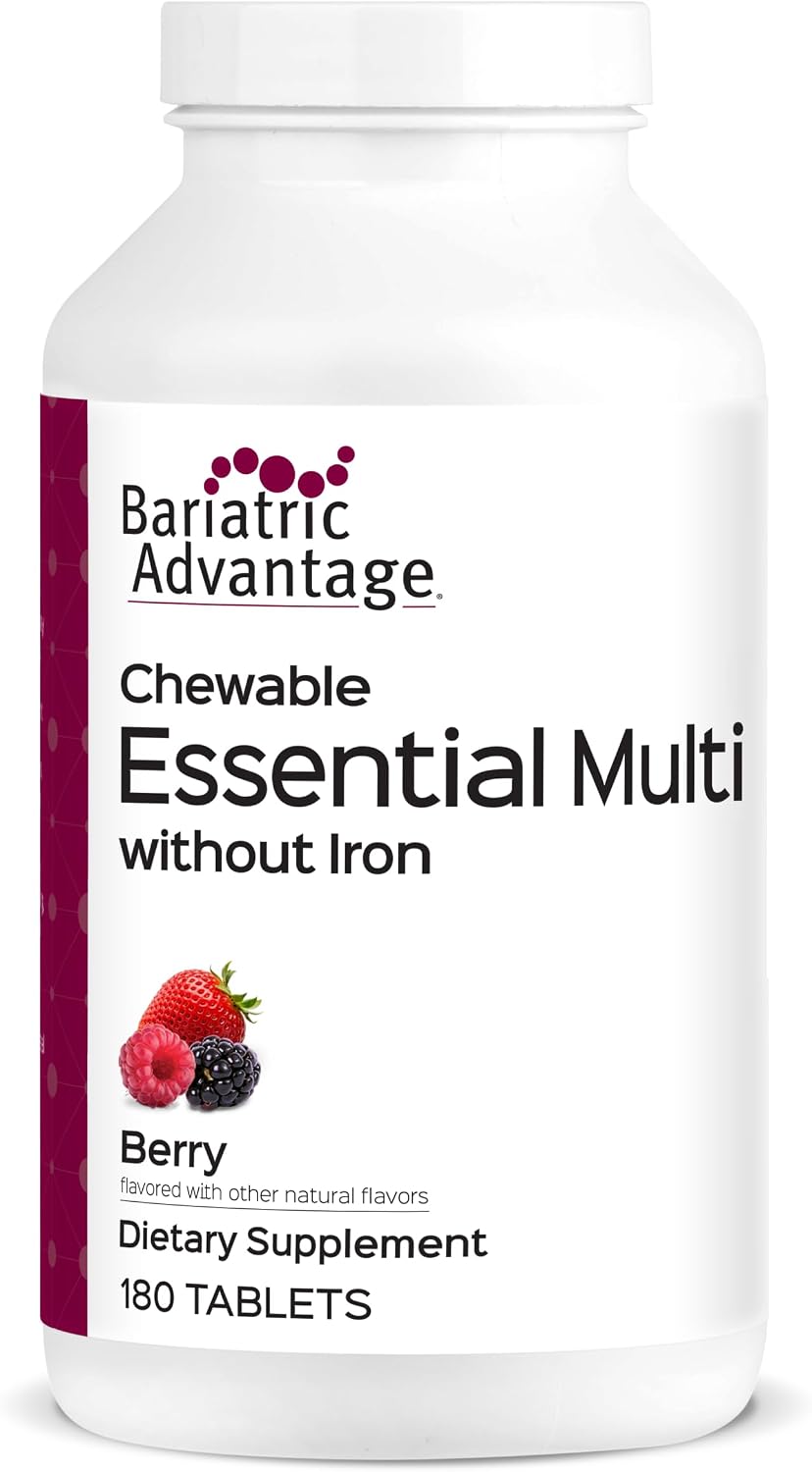 Bariatric Advantage Chewable Essential Multivitamin Without Iron - 180 Count - Berry - görsel 1