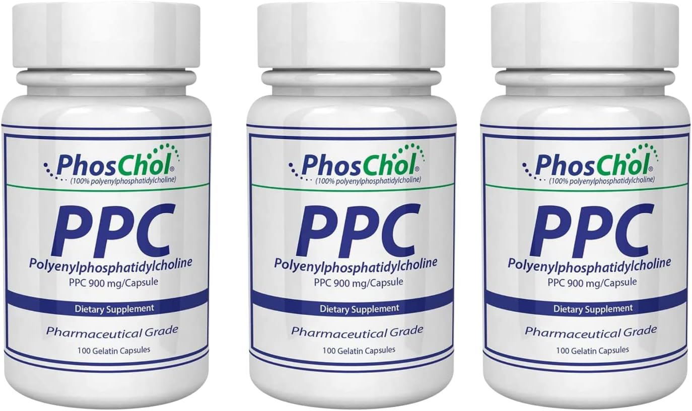 Nutrasal PhosChol PPC Polyenyl PhosphatidylCholine Choline Supplement 900 mg 300 Gelatin Capsules