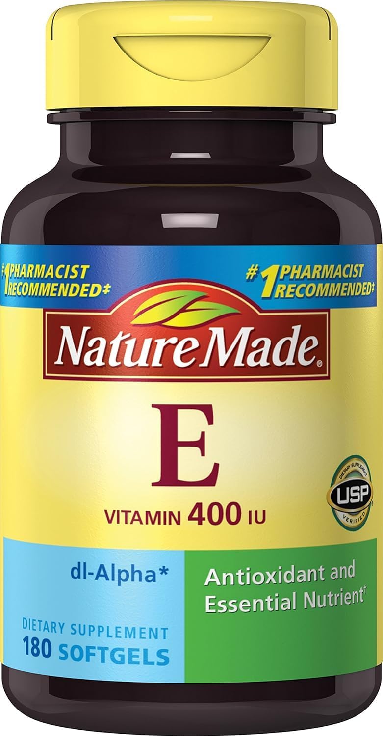 Nature Made Vitamin E 400 IU, 180 Softgels (2-Pack)