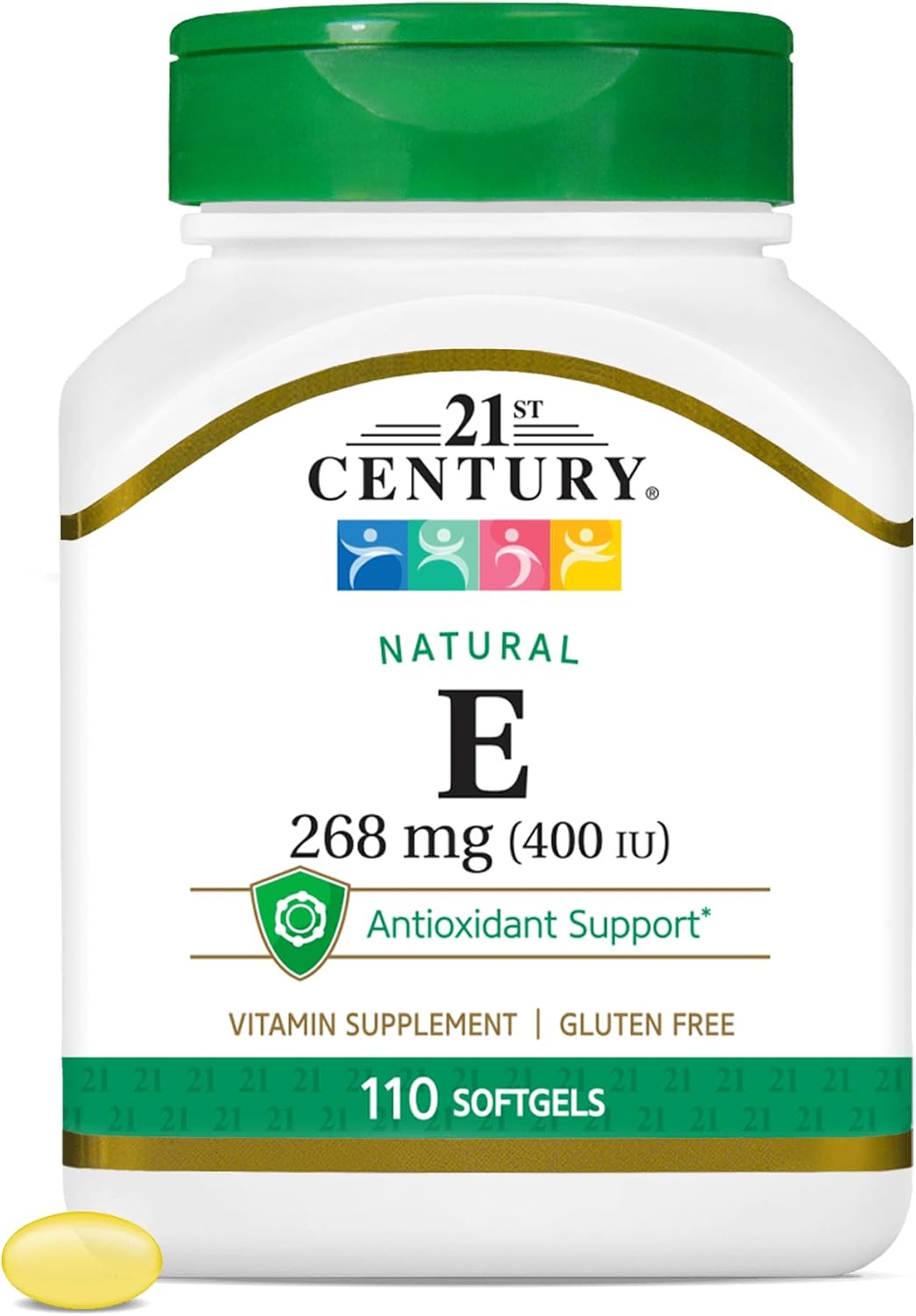 21st Century Vitamin E 400 IU Softgels, 110 ct - görsel 1