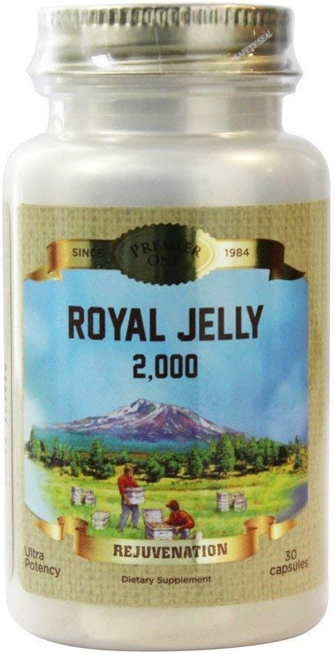 ZAND Honey Gardens Royal Jelly 600 mg Capsules, 30 Vegetable Capsules